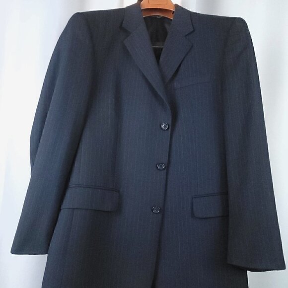 Jos. A. Bank Other - Jos. A. Bank Men's Blue Pinstripe Wool, Cashmere Suit Jacket Size 42L
